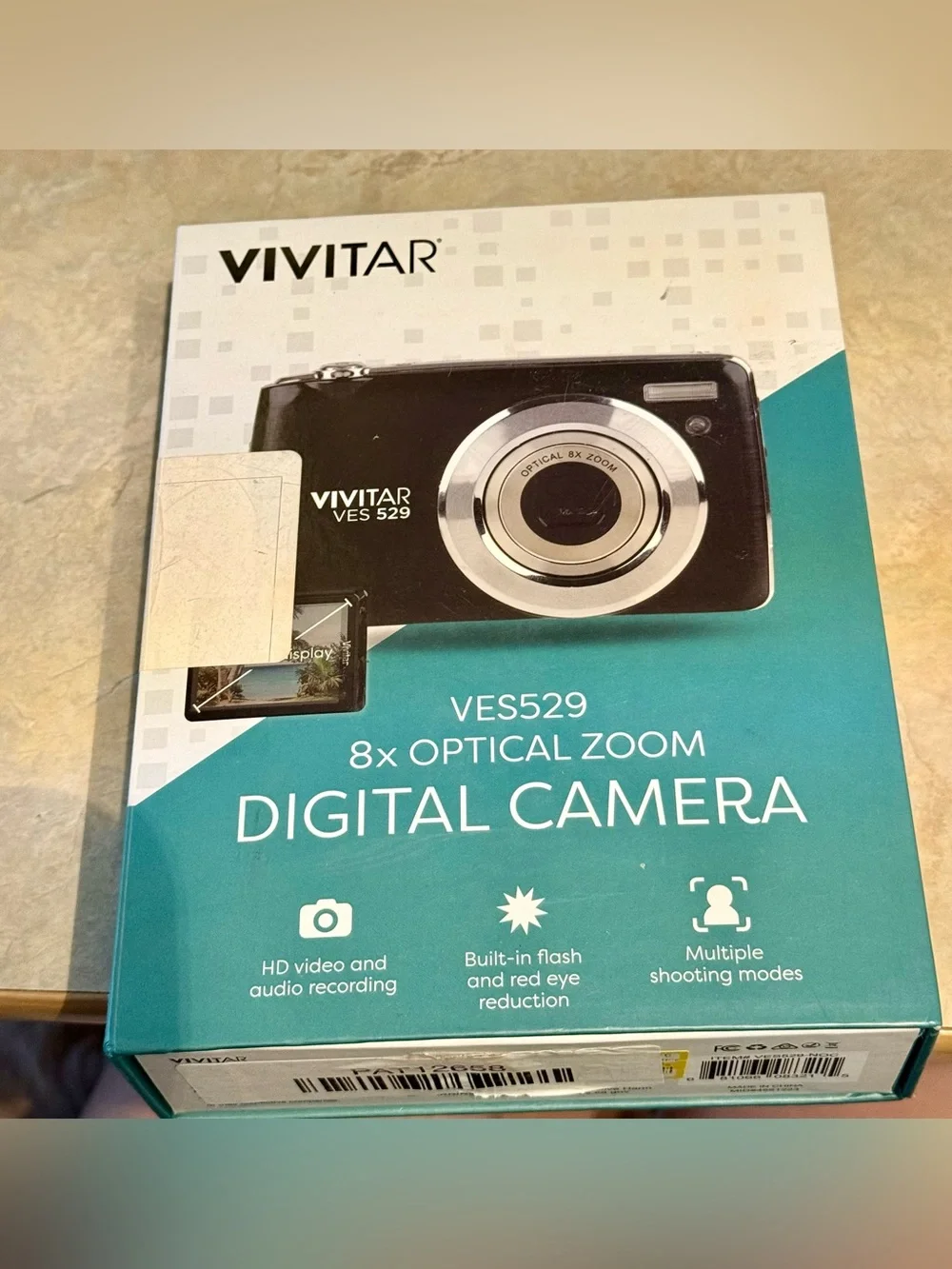 Vivitar VES529 Black Digital Camera with 8x Optical Zoom